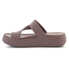Flip-Flops Crocs Getaway Platform Toe Loop 210834-0LF braun 4