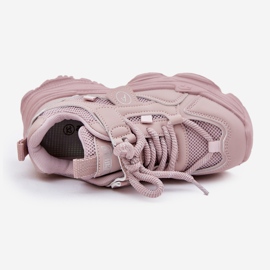 Kinder -Turnschuhe auf der rosa Plattform 3