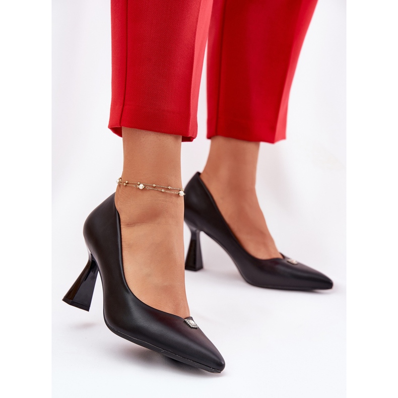 Elegante Pumpen auf dem erweiterten Vinceza 62222 Black Pin schwarz 2