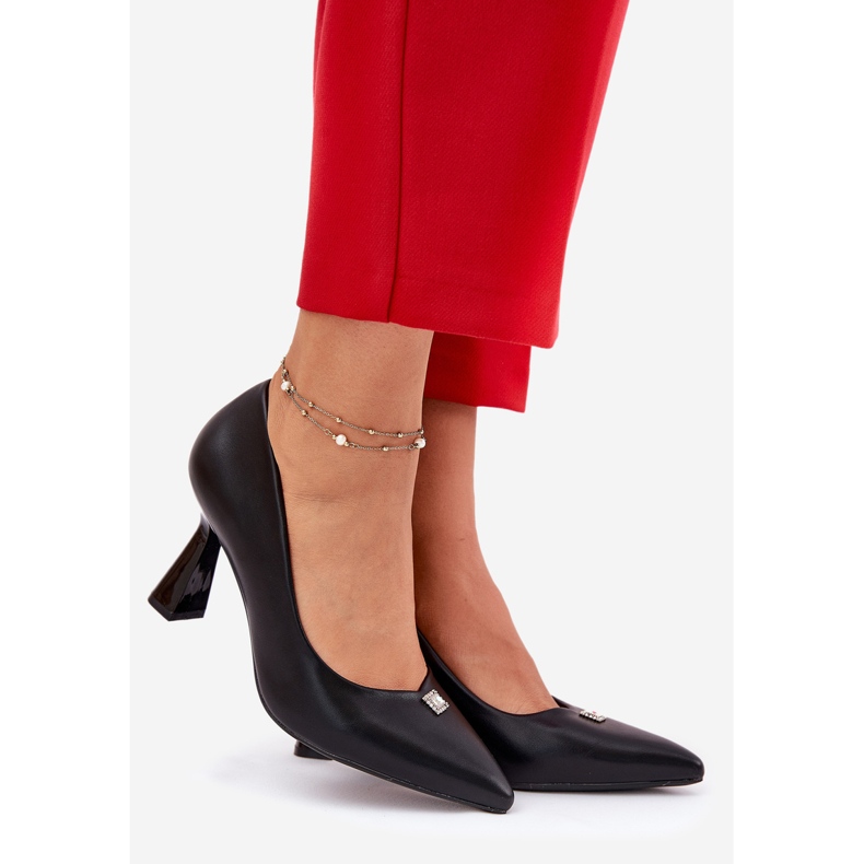 Elegante Pumpen auf dem erweiterten Vinceza 62222 Black Pin schwarz 1