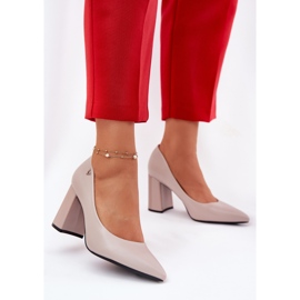 Elegante Pumpen auf der Vinceza 62220 Säule grau 2