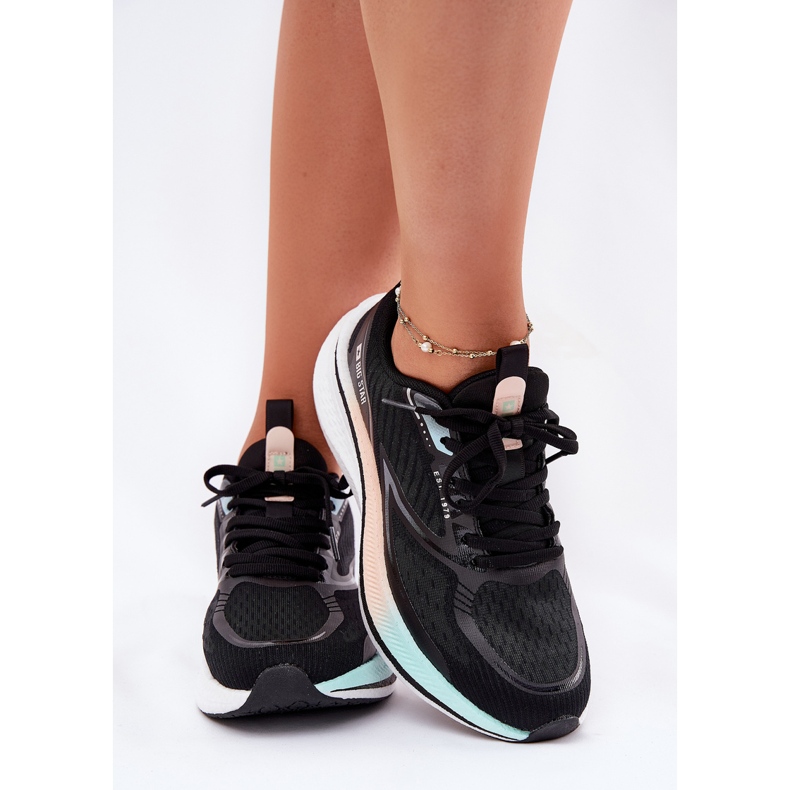 Frauen Sportschuhe Big Star RR274A160 Hi-polan System Schwarz 2