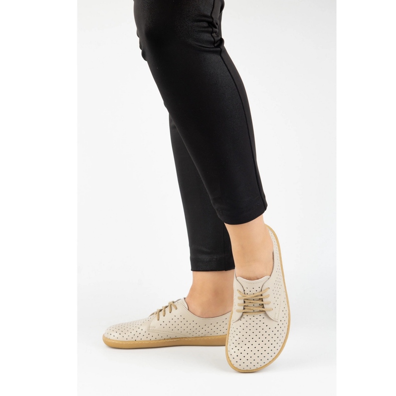 Olivier Barfuß minimalistische Sneaker von Frauen 1288pol Beige 1