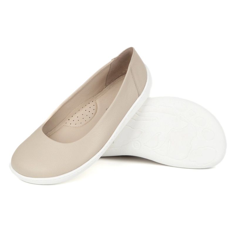 Olivier Barfuß -minimalistische Pumpen von Frauen rutschten 1771pol beige 1