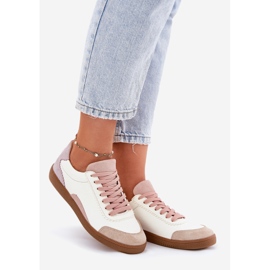 Frauen Leder -Sneaker Zazoo N1220 Weiß 1