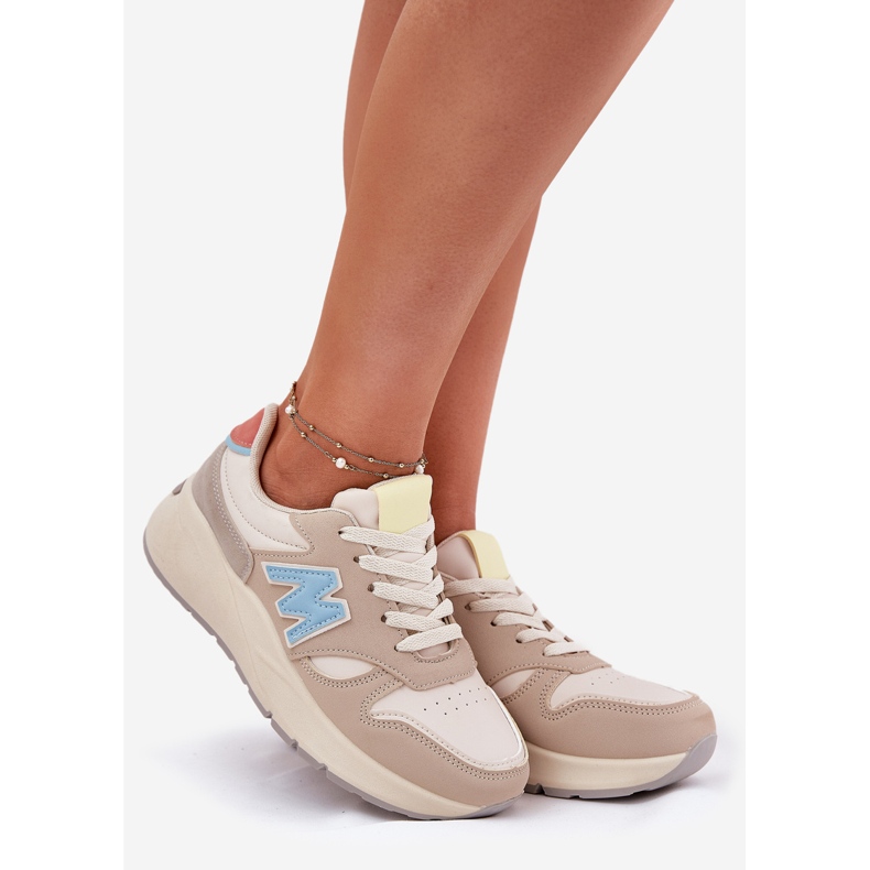 Evento Damen-Plateau-Sneaker, Beige 1