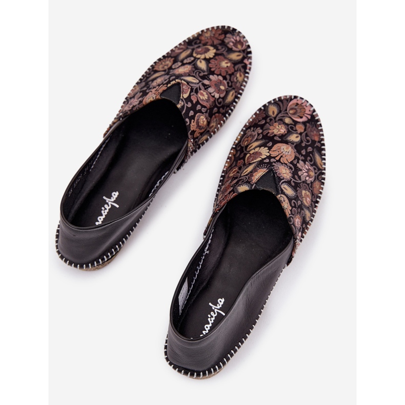 Leder gemustert Ballerinas Maciejka T1929-71 Schwarz 2