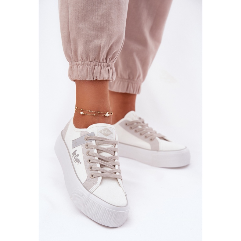 Frauen-Sneaker auf der Lee Cooper LCW-25-31-3479L-Plattform weiß 2