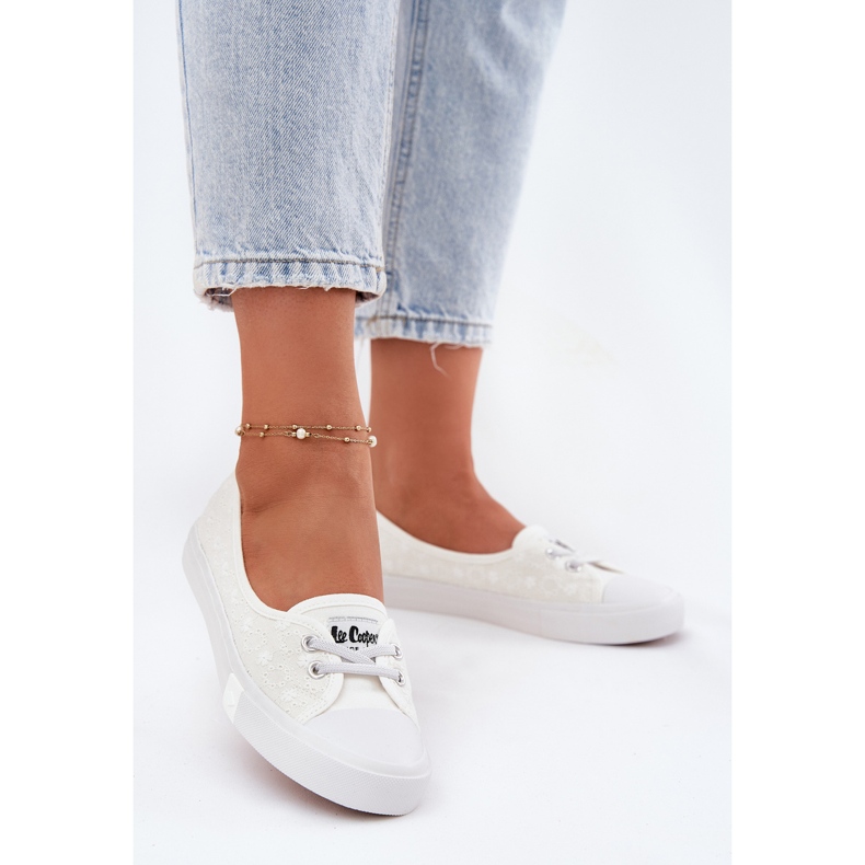 Sneakers Damen-Sneaker mit Stickerei Lee Cooper LCW-25-31-3447L Weiß 2