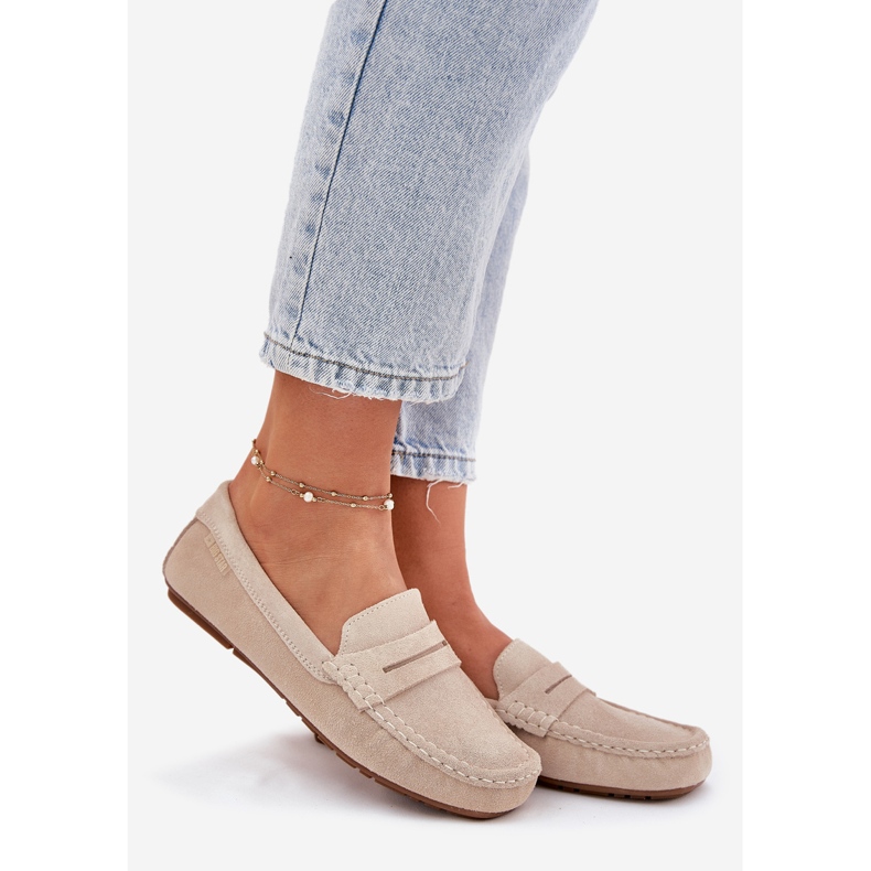 Women's Suede Slatafers Big Star RR274947 Beige 1