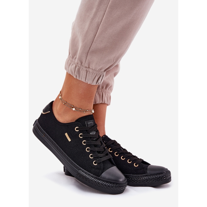 Frauenmaterial Sneaker Big Star RR274765 Schwarz 1