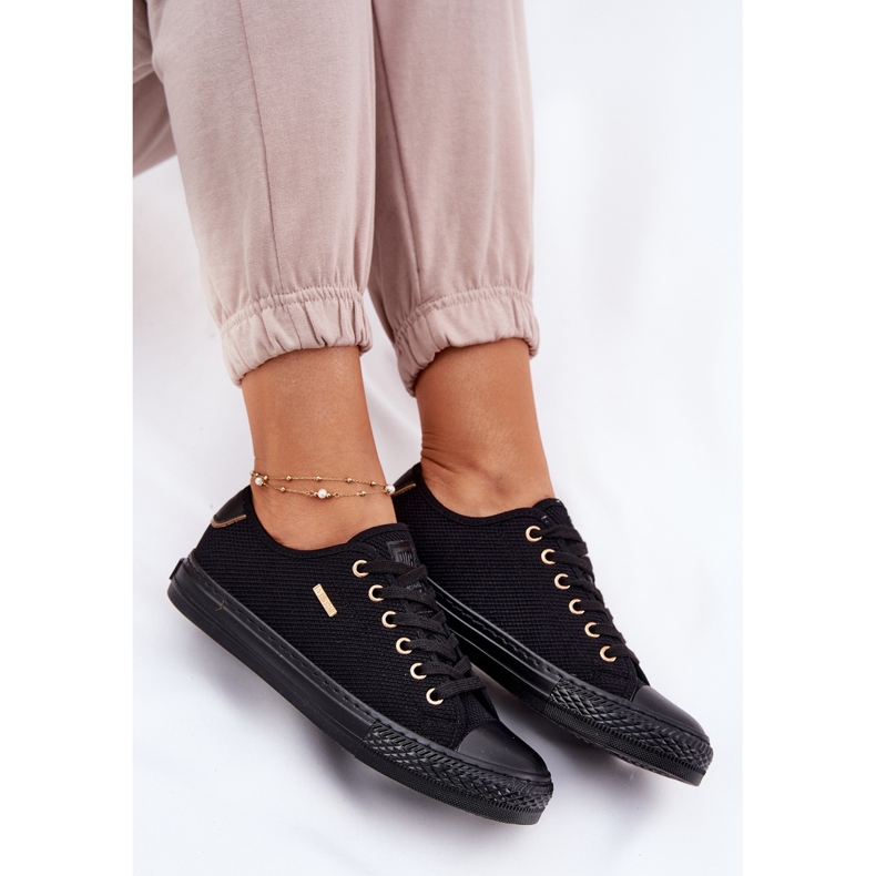 Frauenmaterial Sneaker Big Star RR274765 Schwarz 2