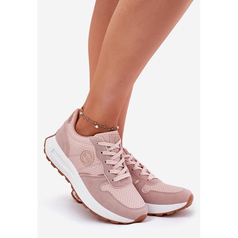Frauen-Sneaker auf der Plattform Big Star RR274489 Hi-polish Pink System rosa 1