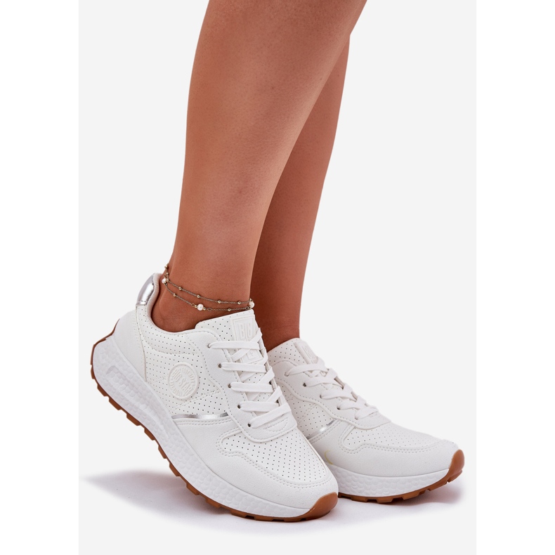 Damen-Sneaker auf der Plattform Big Star RR274487 Hi-polan System White White weiß 1