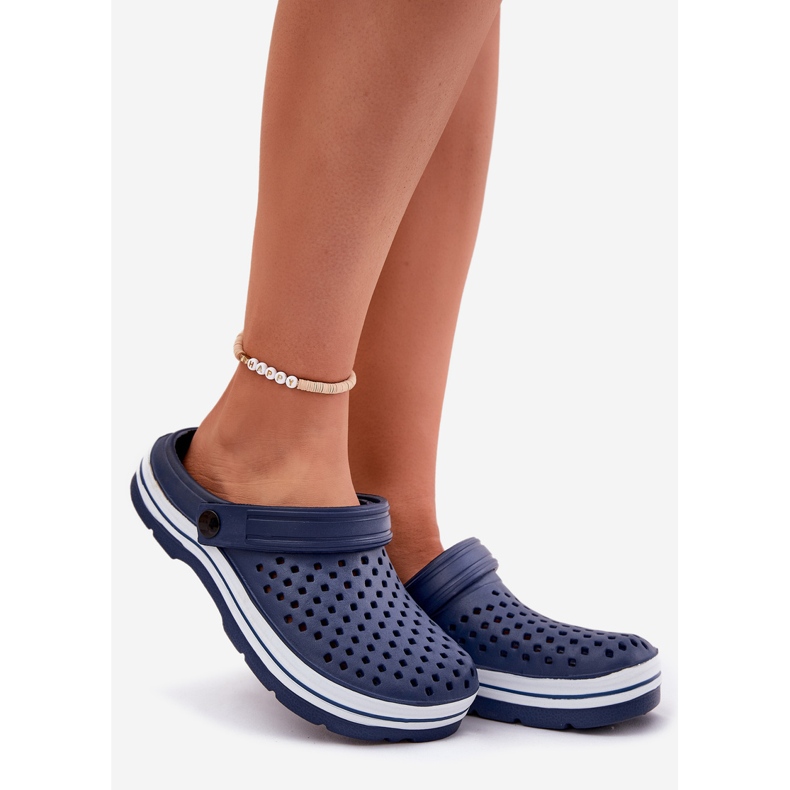 Evento Leichte Schaum Frauen Marine Blue Pantoffeln blau 1