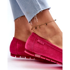 Damen-Mokassins aus Öko-Wildleder Big Star NN274934 Memory Foam System Fuchsia rosa 1