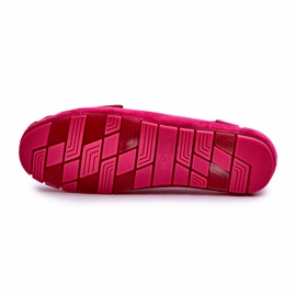 Damen-Mokassins aus Öko-Wildleder Big Star NN274934 Memory Foam System Fuchsia rosa 3