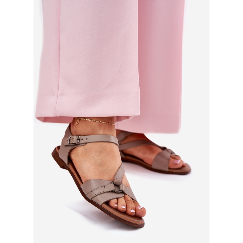 Zazoo 40182 Dark Boon Sandalen für Frauen beige 1