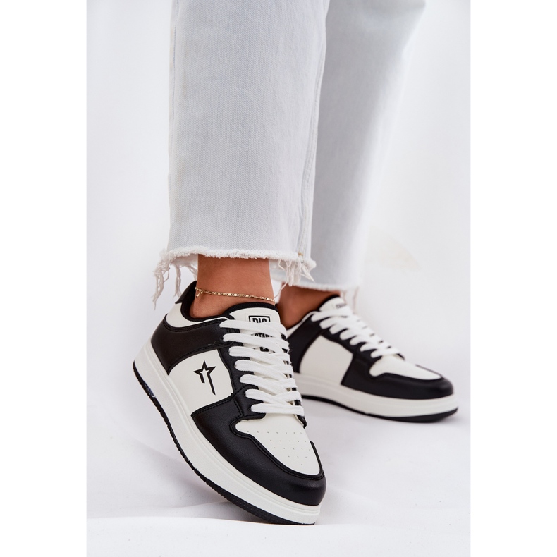 Damen-Sneaker Big Star RR274A240 Hi-polisch weiß und schwarzes System 2