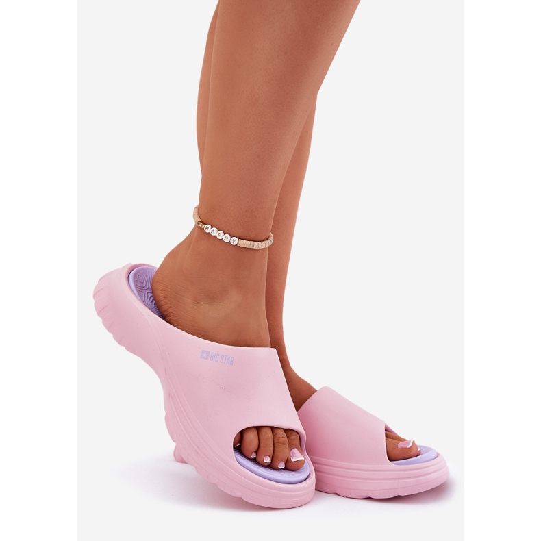 Big Star RR274A587 Damenschaum Summer Slipper Pink rosa 1