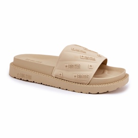Frauenschuhe auf der Plattform Big Star RR274A542 Beige 4