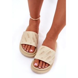 Frauenschuhe auf der Plattform Big Star RR274A542 Beige 5