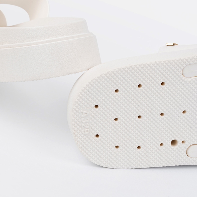 Seastar White Flip Flops für Frauen auf der Plattform weiß 1