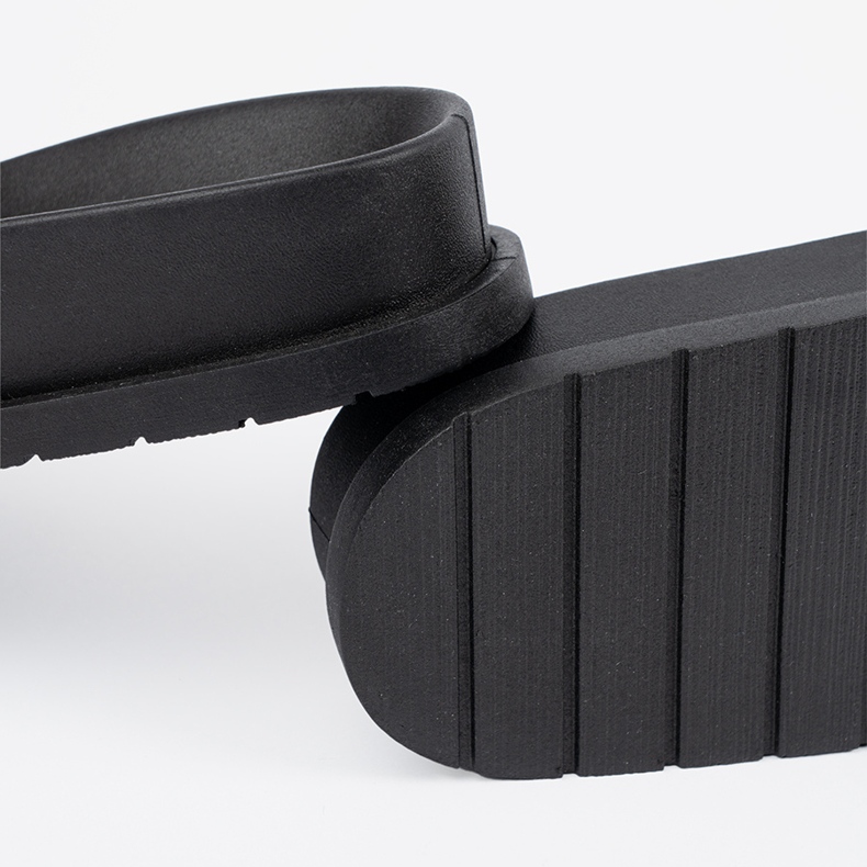 Seastar Schwarze und braune Flip-Flops mit Dekoration 1