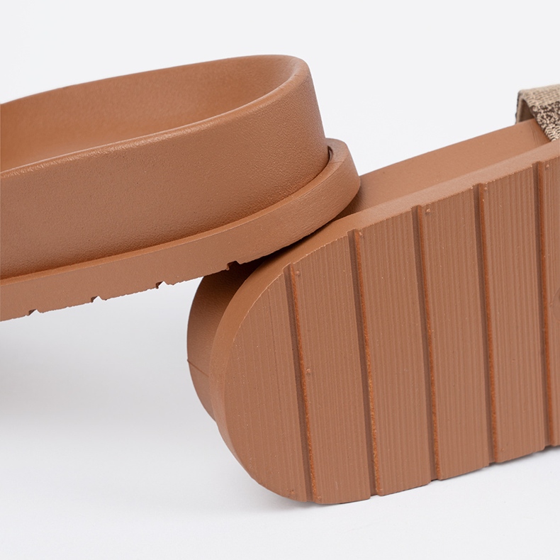 Seastar Braune Flip -Flops mit Dekoration 1