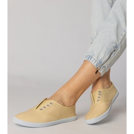 Sneaker zum Hineinschlüpfen aus grauem Stoff 2