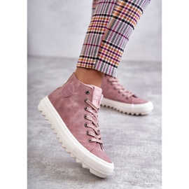 Big Star Sneakers von Frauen hohe isolierte rosa ee274113 3