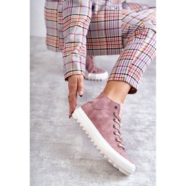 Big Star Sneakers von Frauen hohe isolierte rosa ee274113 1