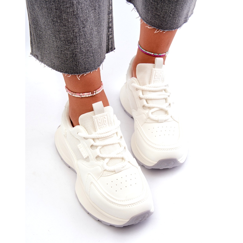 HI-POLY System Big Star Damen Sneakers NN274A107 Weiß 2