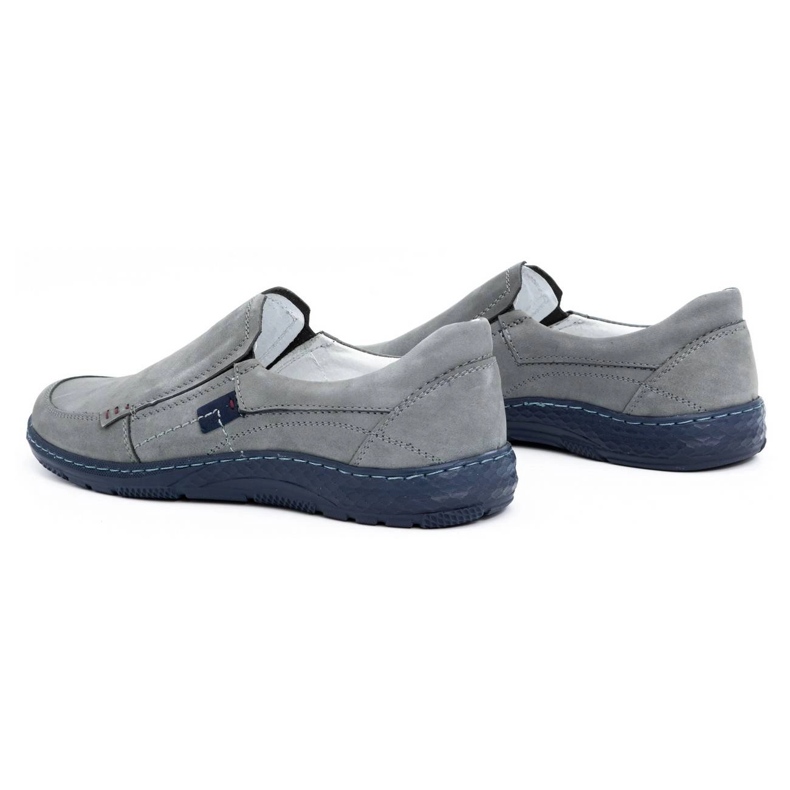 Olivier Graue Herren-Lederslipper 943MA 4