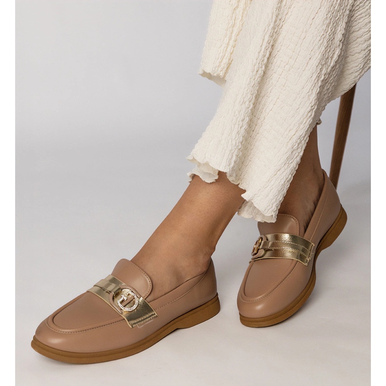 Cremige Öko -Leder -Laibers mit Zirkonen 2