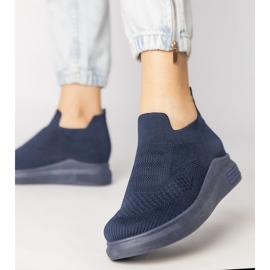 Marineblaue Socken -Turnschuhe 3