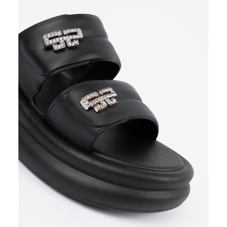 Seastar Schwarze Plateau-Flip-Flops für Damen 1