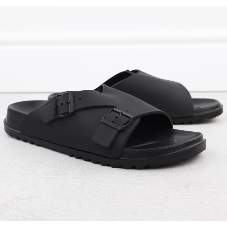 Black Big Star RR174A019 Herren Black Beach Pantoffeln für Männer schwarz 1