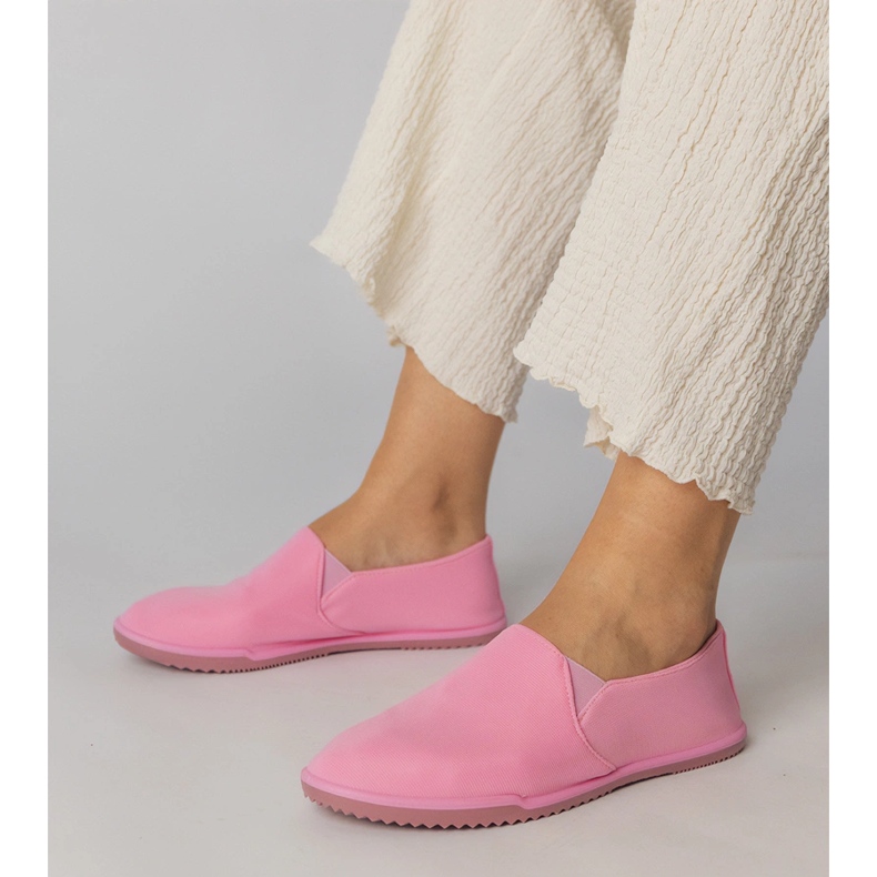 Rosa Frauen -Slip -up -Turnschuhe 1