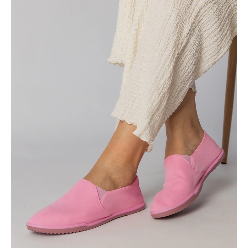 Rosa Frauen -Slip -up -Turnschuhe 2