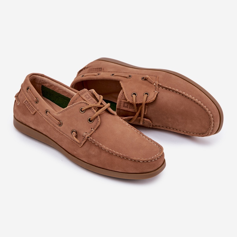 Big Star RR174162 Camel Herren -Leder -Ladungsförderer braun 1