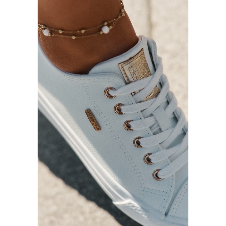 Frauen -Sneaker mit Öko -Leder Big Star RR274748 Weiß 1