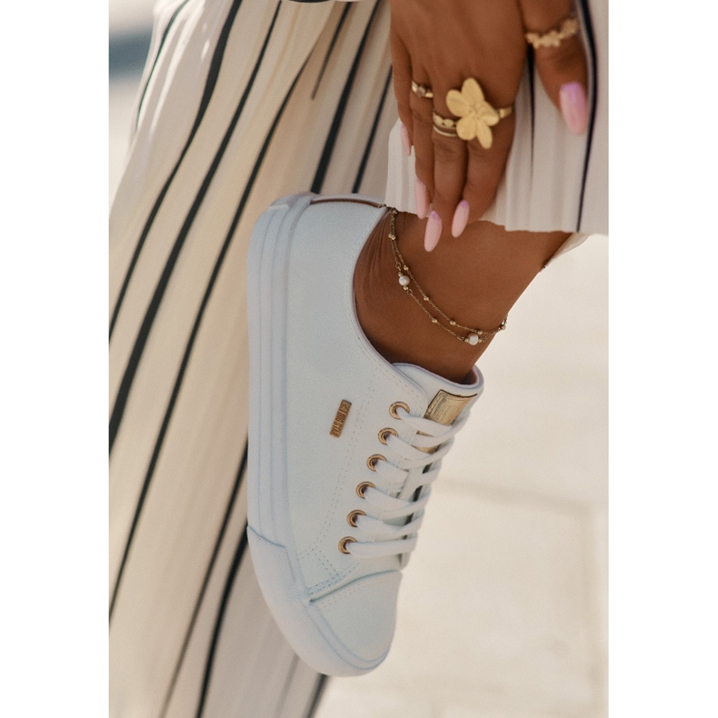 Frauen -Sneaker mit Öko -Leder Big Star RR274748 Weiß 2