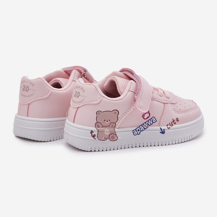 Pink Teddybär Sneaker mit einem rosa Teddybär 2