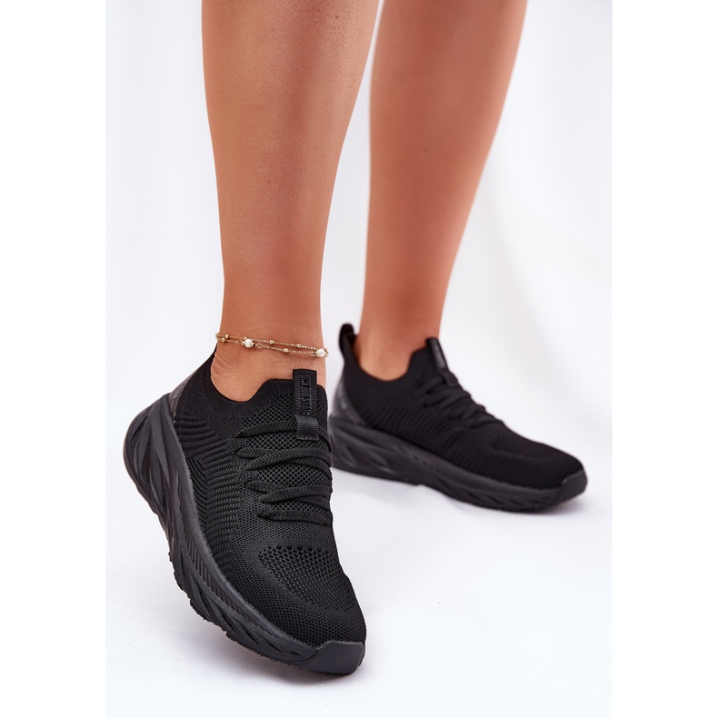 Locked Lightweight Damen Sports Schuhe Big Star RR274A132 Hi-Polish System Schwarzes System Schwarzes System 2