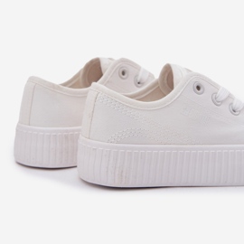 Big Star RR374009 Białe Lace -up -Turnschuhe weiß 3
