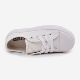 Big Star RR374009 Białe Lace -up -Turnschuhe weiß 4