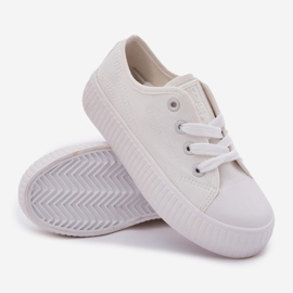 Big Star RR374009 Białe Lace -up -Turnschuhe weiß 5
