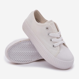 Big Star RR374009 Białe Lace -up -Turnschuhe weiß 6