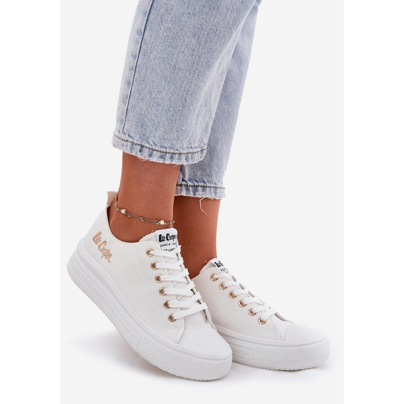 Frauen-Sneaker auf der Lee Cooper LCW-24-44-2462L White Plattform weiß 1